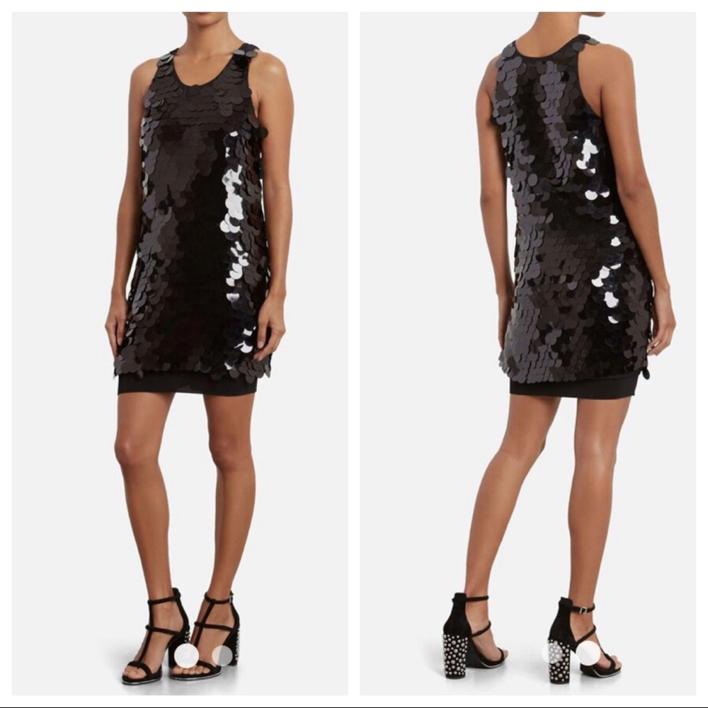 KENNETH COLE PAILLETE SWING DRESS - Picture 1 of 8